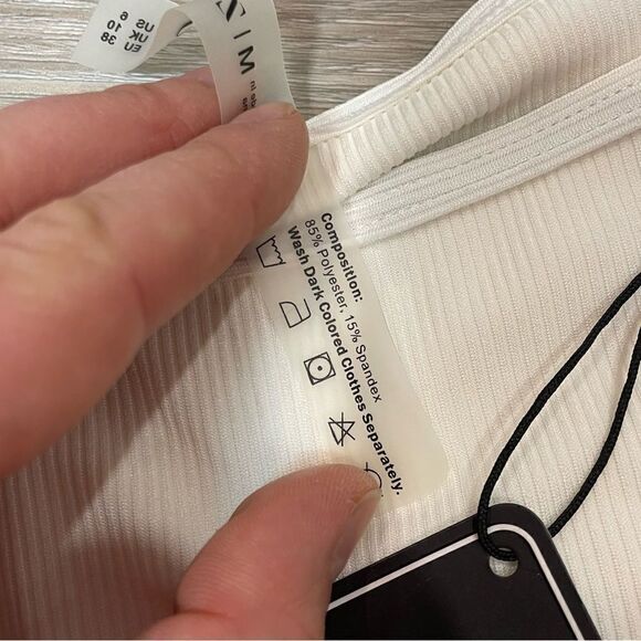 ZAFUL White Ribbed Bikini Bottom - Picture 5 of 5